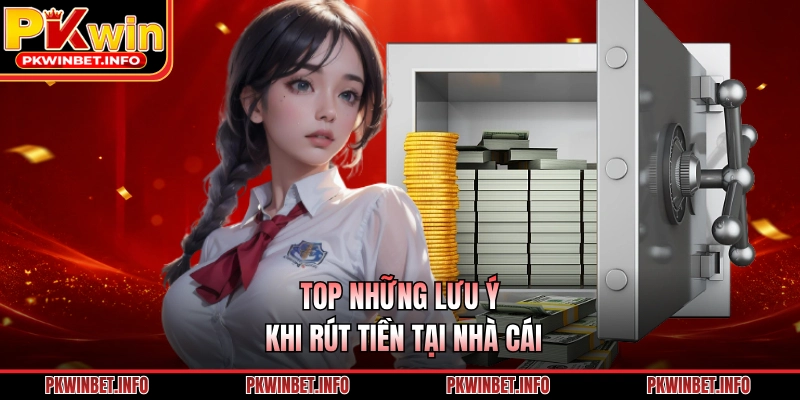 TOP những lưu ý khi rút tiền tại nhà cái